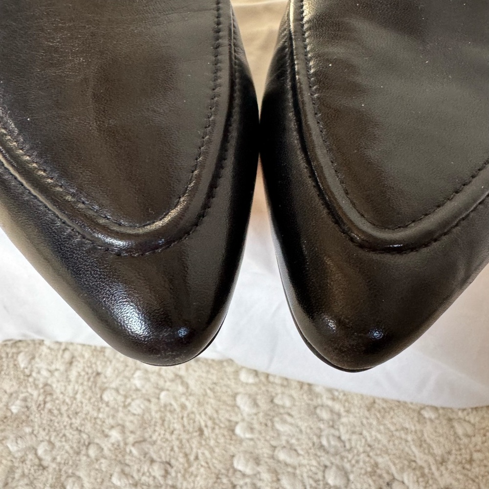 Franco Sarto Sabella Black Leather Mule Loafers | 9.5 NWOT - Picture 7 of 11